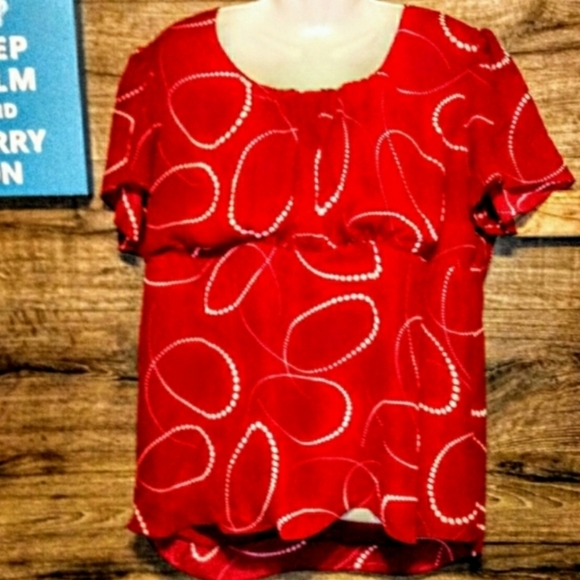 Studio 1940 Top Size 2X Infinite Pearl Print - Picture 2 of 11